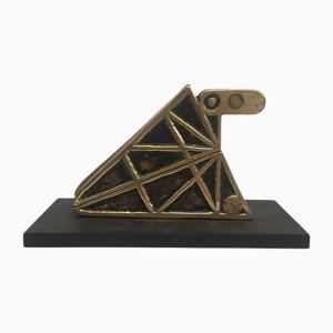Bruno Chersicla, Abstract Kinetic Sculpture, 1980, Painted Metal