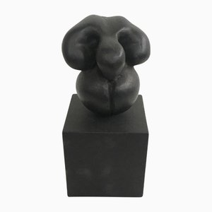 Patrizia Guerresi, Italian Black Abstract Sculpture, 1988, Aluminum