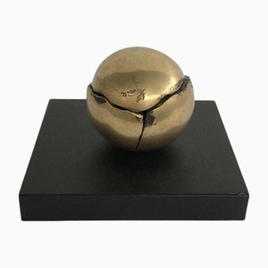 Bronze Abstract Kinetic Layered Sphere by Franco Zazzeri, Italy, 1980s