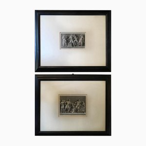 After J.C.Ulmer, Neoclassical Black and White Scenes, Prints, 1850s, Set of 2