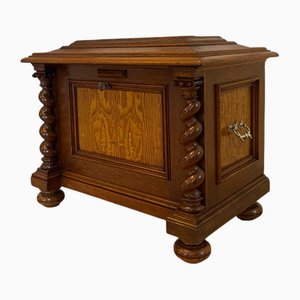 Joyero barroco de madera de roble