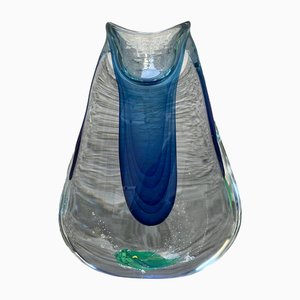 Glass Aquarium Vase attributed to Flavio Poli, Murano, Italy, 1960s
