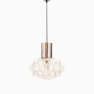 Large Mid-Century Bubble Glass Pendant or Ceiling Light by Helena Tynell for Limburg, Germany, 1960s