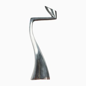 Candelabro Swan posmoderno de aluminio de la serie Arclumis de Matthew Hilton para SCP England, años 80