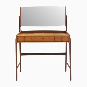 Teak Vanity Table with Mirror by Svend Åge Madsen, 1950s