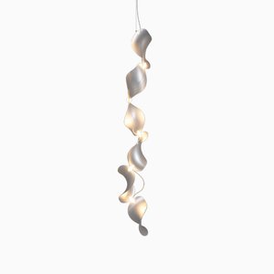 Dune 6 Vertical Line Light mit silber eloxierten Lampenschirmen von Daniel Becker