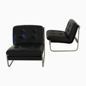 Set of Lounge Chairs from Mobiltecnica Torino, 1970s