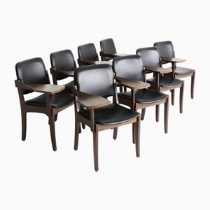 Chairs with Tables, 1980s, Set of 8