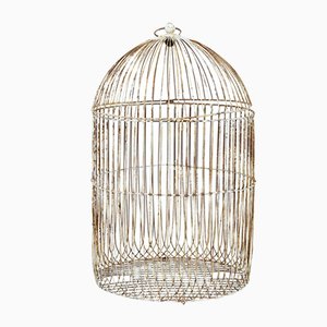 Large 19th Century Wire Frame Decorative Bird Cage, 1890