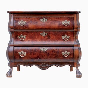 Small Mid-Century Mulberry Bombe Chest of Drawers, 1960s