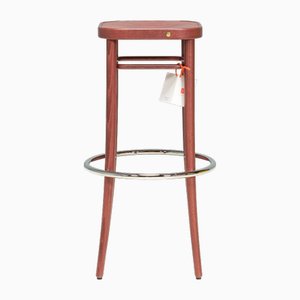 Model 144 Bar Stool in Walnut from Thonet, 2015