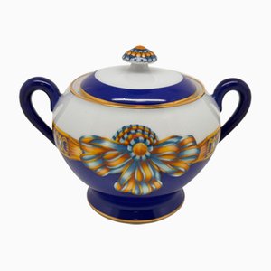 Azucarero Cocarde de Soie de Hermès, años 80