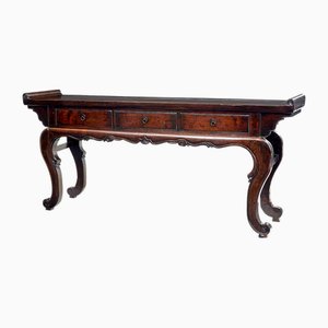 19th Century Chinese Lacquered Hardwood Sideboard, 1870