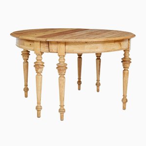 Tables d'Appoint Demi Lune en Pin, Suède, 1890, Set de 2