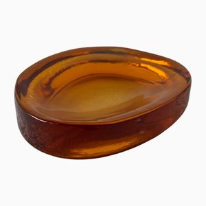 Amber Pocket Emptier in Murano Glass by Vincenzo Nason, 1970s
