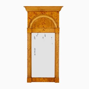 19th Century Swedish Empire Revival Birch Pier Mirror, 1890