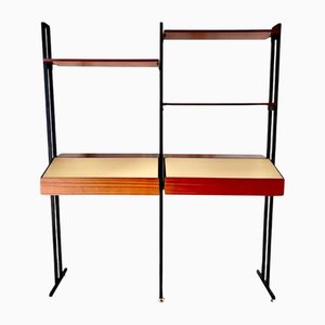 Modulares Bücherregal mit Klappladen, 1960er
