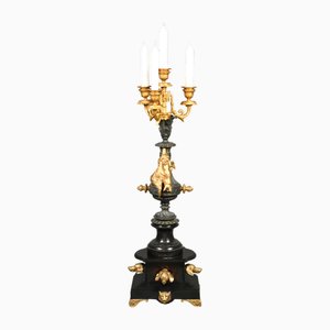 Napoleon III Decorative Gilt and Slate Candelabra