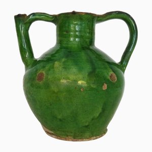 Green Glazed Terracotta Water Pitcher