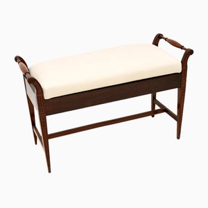 Edwardian Duet Piano Stool, 1890s