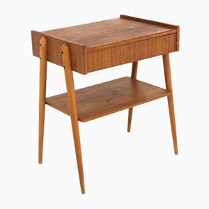 Scandinavian Teak Bedside Table fro Ab Carlströms & Co Möbelfabrik, Sweden, 1960s