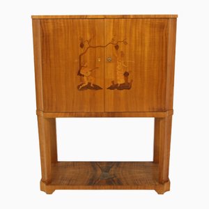 Modern Scandinavian Wooden Bar Cabinet, Sweden, 1930s