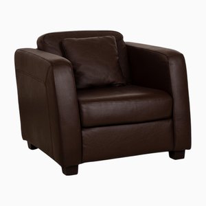 Brown Leather Armchair from Machalke