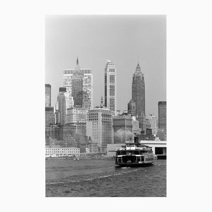 Erich Andres, New York City Skyline and Ferry, Photographic Print