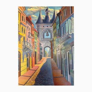 Gela Keidia, Bordeaux, 2024, Olio su tela