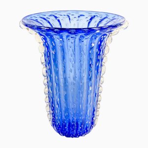 Jarrón de vidrio soplado de Toso Murano