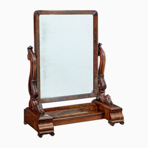 19th Century Early Victorian Mahogany Vanity Mirror, 1840s