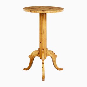 Mid 19. Century Beistelltisch aus Birkenholz, 1860er