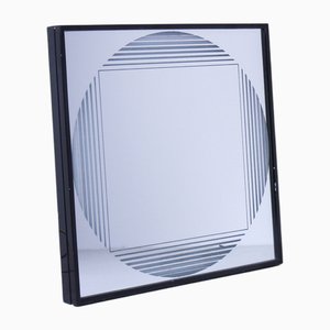 Black Brama Mirror by Gianni Celada for Fontanaarte, 1970s