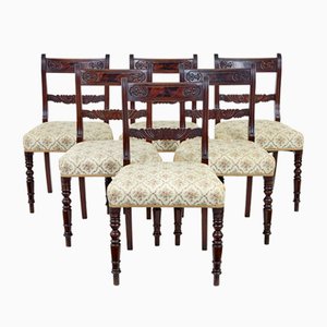 19th Century Regency Mahogany Dining Chairs, 1820s, Set of 6
