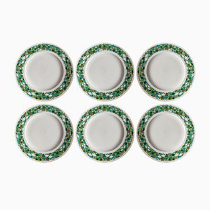 Artist Collection Series Petruschka Dinner Plates by Hans Theo Baumann & Björn Wiinblad for Rosenthal, 1980, Set of 6