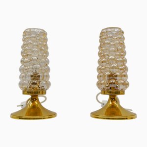 Vintage Bubble Glas Tischlampen von Helena Tynell für Limburg, 1960er, 2er Set