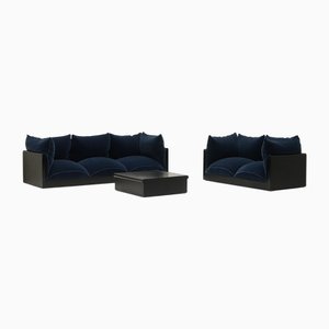 Down Sofa Set by Carlo Bartoli for Rossi Di Albizzate, Italy, 1974, Set of 3