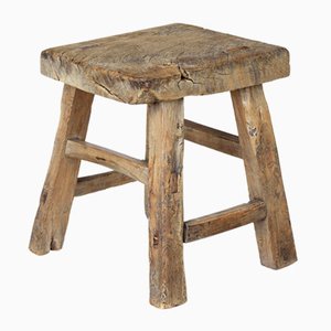 Chinesischer Qing Hartholz Hocker, 1890er