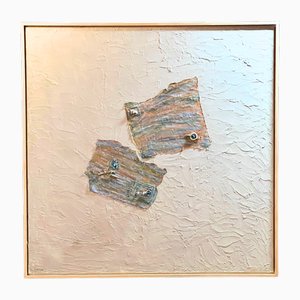 Elena Camacho, Dancing II, Mixed Media, Framed