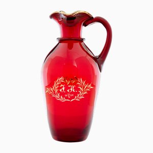 Mid 20th Century Gilt Art Glass Jug by Monica Bratt, 1954