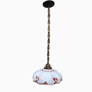 Art Deco Brass Lamp, 1920s
