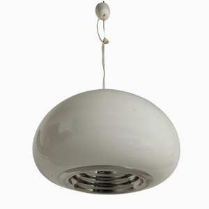 Plafonnier Noir et Blanc par Fratelli Castiglioni pour Flos, 1970s