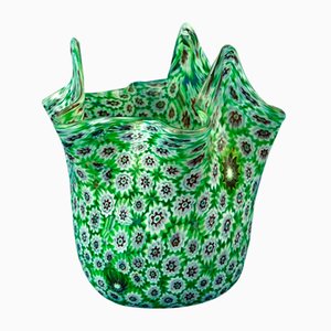 Handkerchief-Shaped Murano Murrine Vase attributed to Ercole Barovier, Italy, 1950s