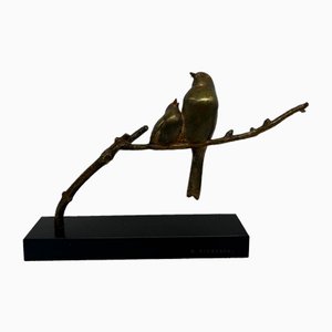 André Vincent Becquerel, Tierskulptur, 1920er-1940er, Bronze auf Marmorsockel