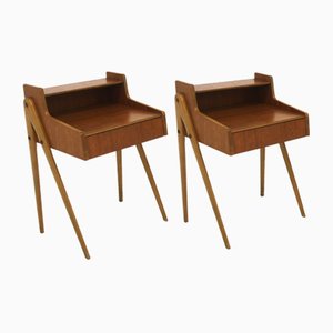 Comodini in teak, Svezia, 1950, set di 2