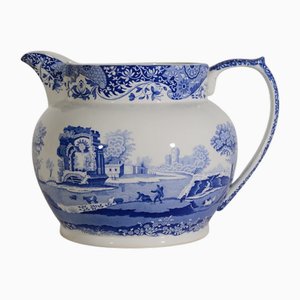 Brocca Spode grande blu e bianca, Italia
