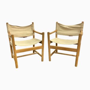 Mid-Century Modern Safari Sessel von Ditte & Adrian Heath für FDB Mobler, 1960er, 2er Set