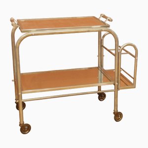 French Art Deco Bar Trolley, 1940s