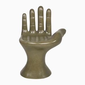 Fauteuil en Fibre de Verre Vert Mousse
