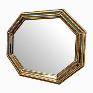 Gilded Wood Wall Mirror from Labarge, Italy, Mid-20th Century